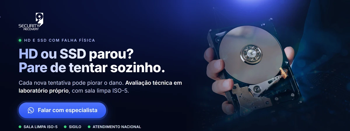 Blog — HD/SSD com falha física (A)